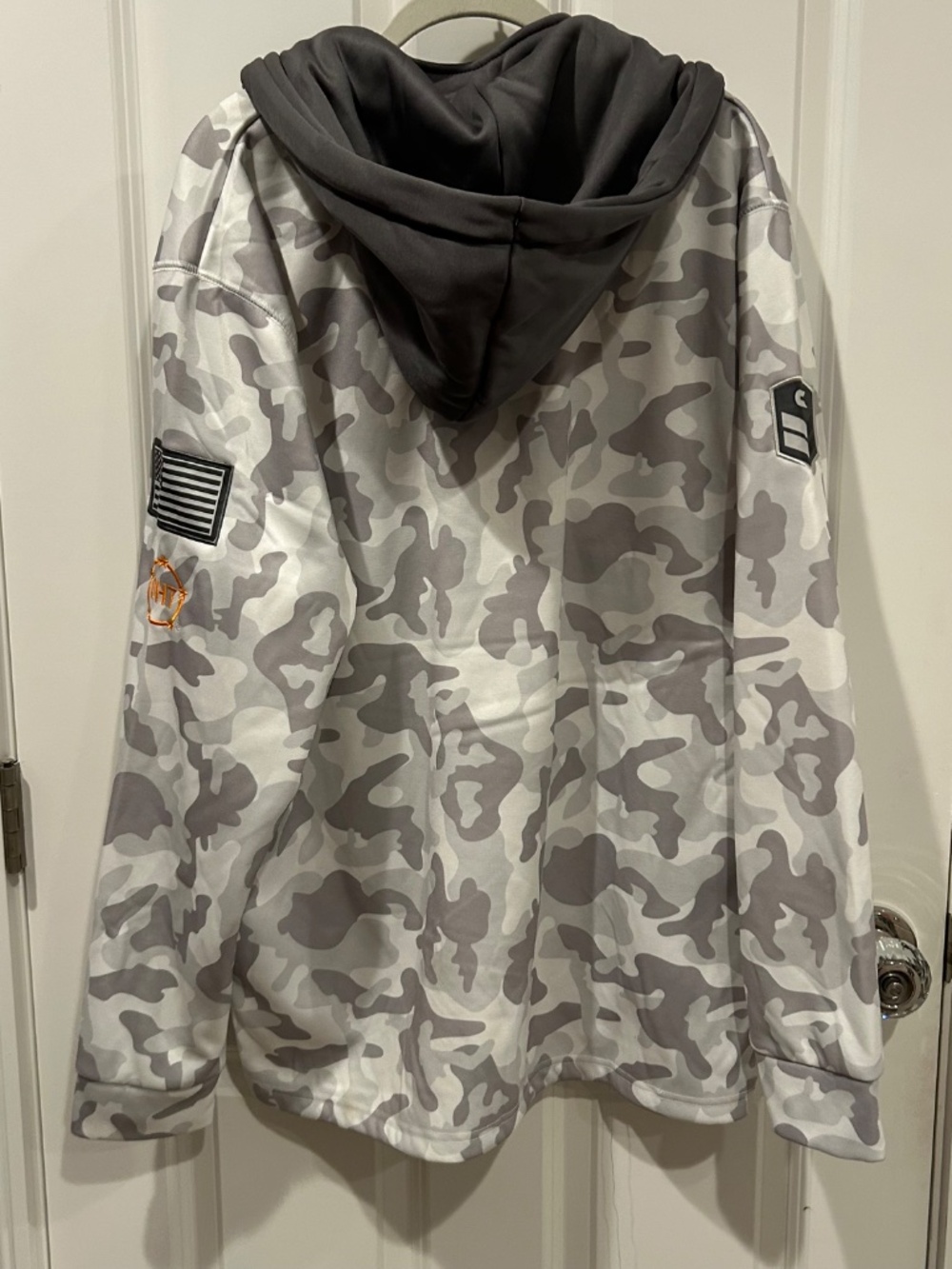 Colosseum Athletics Tennessee Volunteers Gray Camo Half Zip Hoodie Mens XL - Picture 11 of 14
